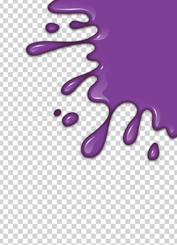 splash vector violet avec fond de transparence