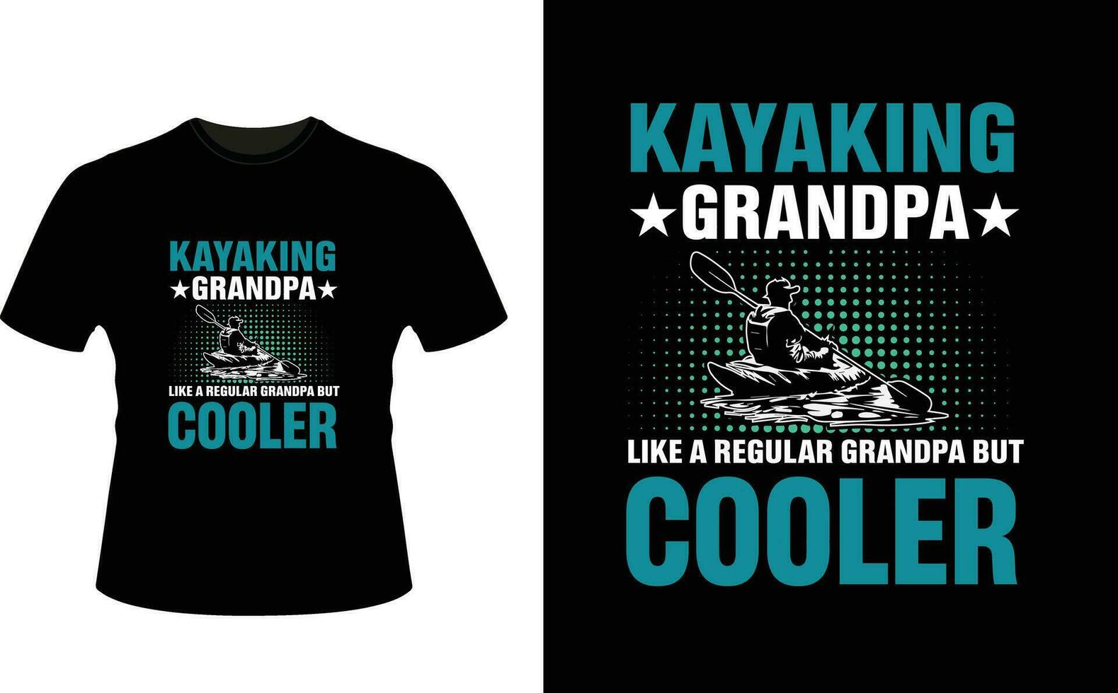 kayak grand-père comme une ordinaire grand-père mais glacière ou grand-père T-shirt conception ou grand-père journée t chemise conception vecteur