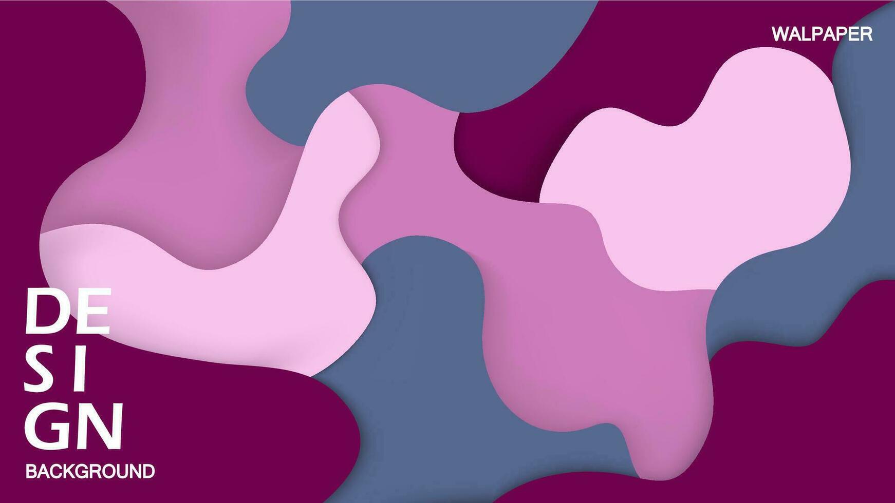 Contexte abstrait papier Couper effet rose bordeaux à gris couleurs fond d'écran conception. vecteur illustration. dynamique et sculpture style.