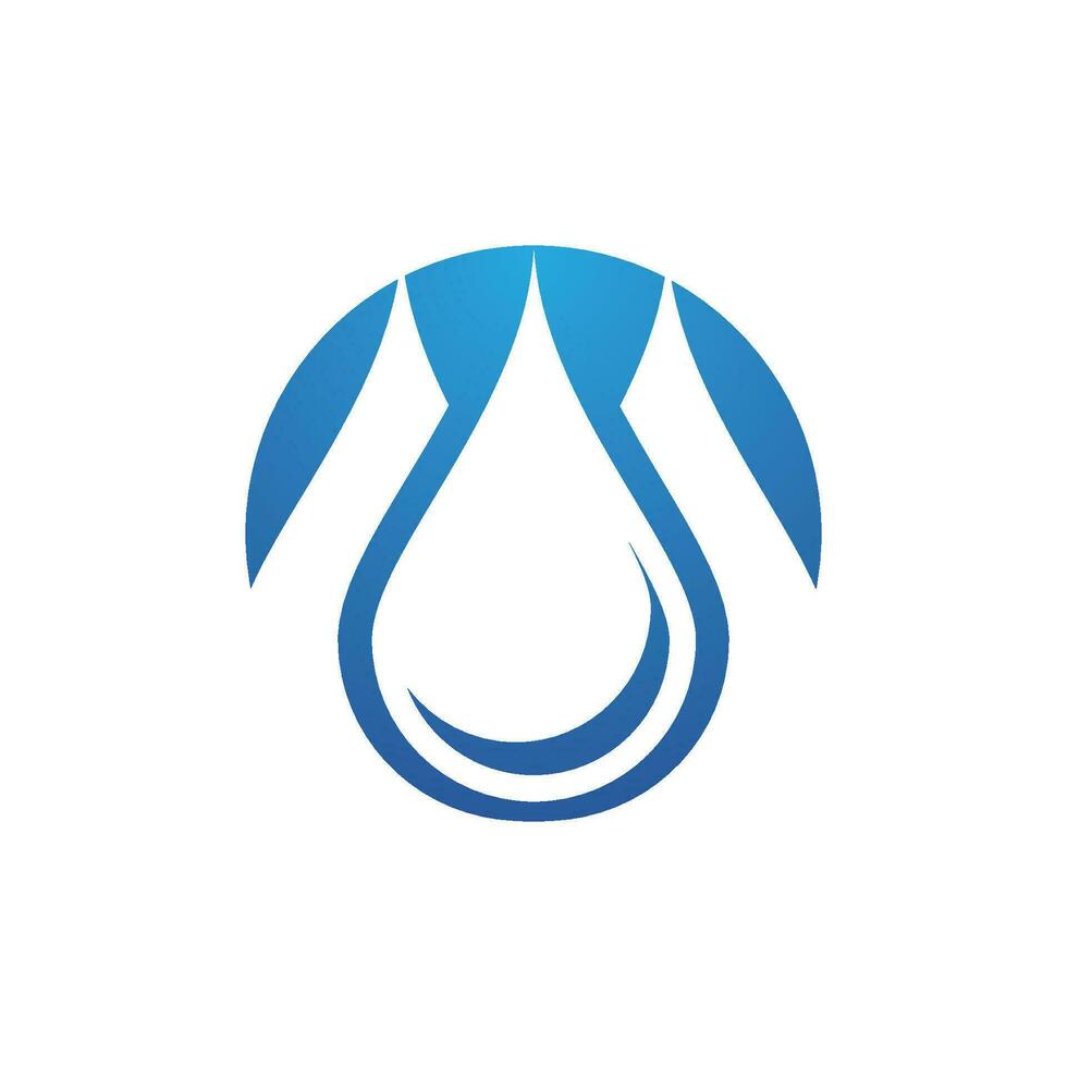 modèle de logo de goutte d'eau vecteur