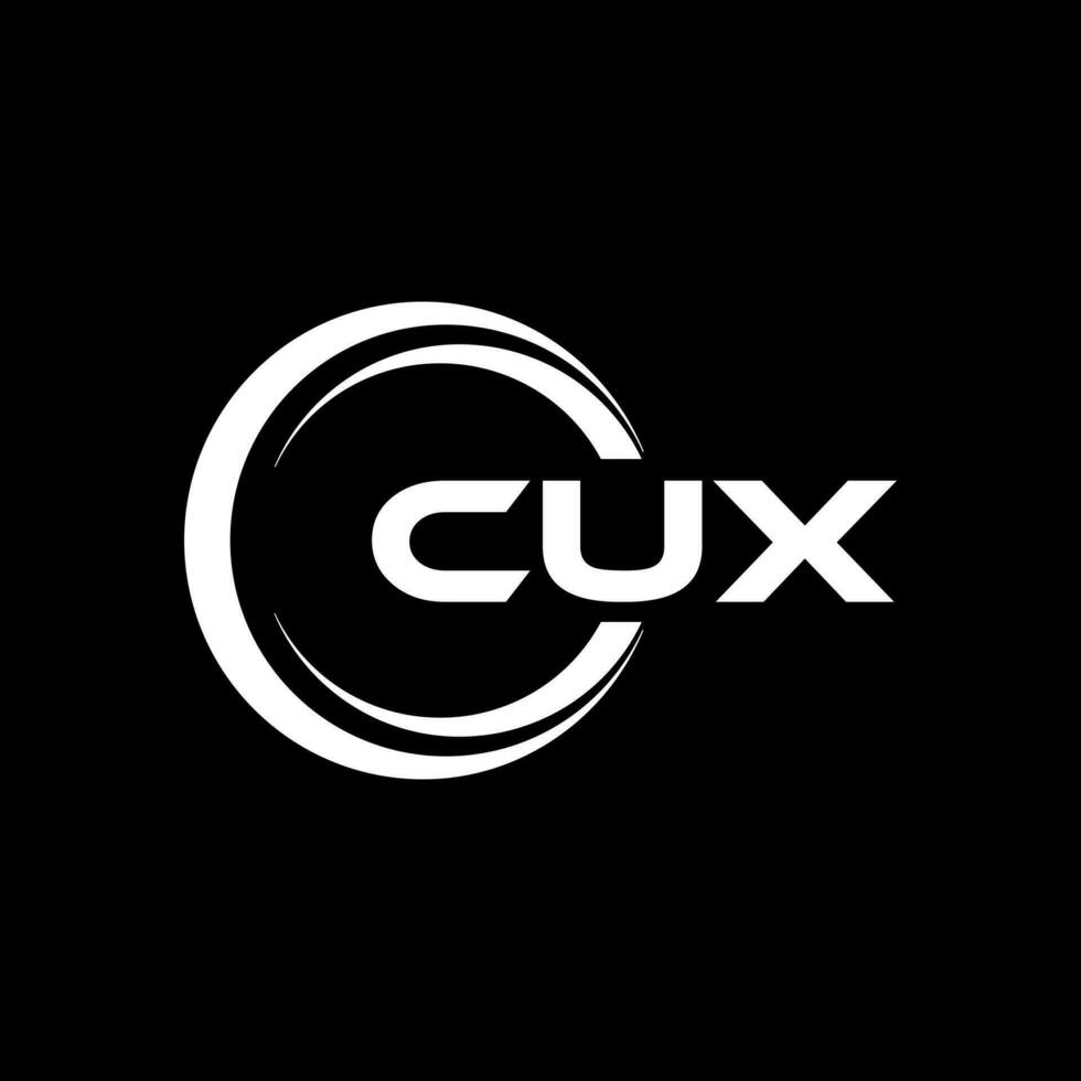 cux logo conception, inspiration pour une unique identité. moderne élégance et Créatif conception. filigrane votre Succès avec le frappant cette logo. vecteur