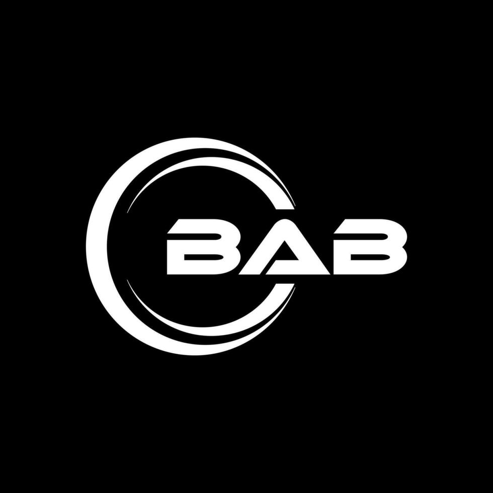 bab logo conception, inspiration pour une unique identité. moderne élégance et Créatif conception. filigrane votre Succès avec le frappant cette logo. vecteur