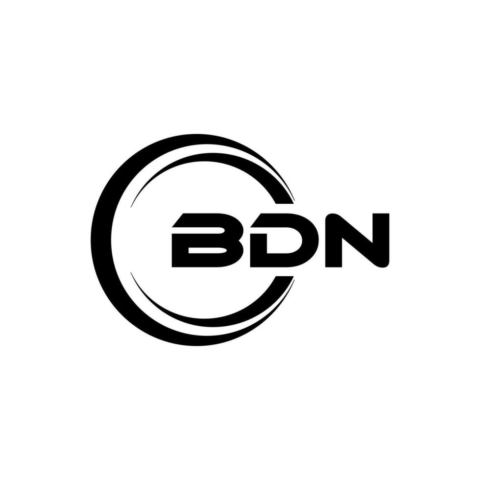 bdn logo conception, inspiration pour une unique identité. moderne élégance et Créatif conception. filigrane votre Succès avec le frappant cette logo. vecteur