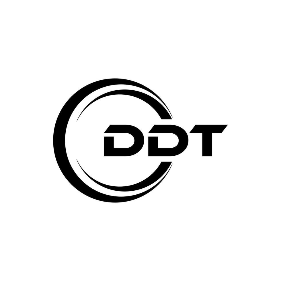 ddt logo conception, inspiration pour une unique identité. moderne élégance et Créatif conception. filigrane votre Succès avec le frappant cette logo. vecteur