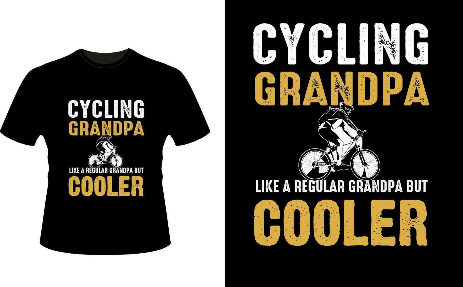 cyclisme grand-père comme une ordinaire grand-père mais glacière ou grand-père T-shirt conception ou grand-père journée t chemise conception vecteur
