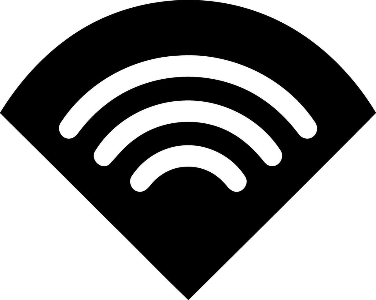 sans fil l'Internet Wifi icône vecteur