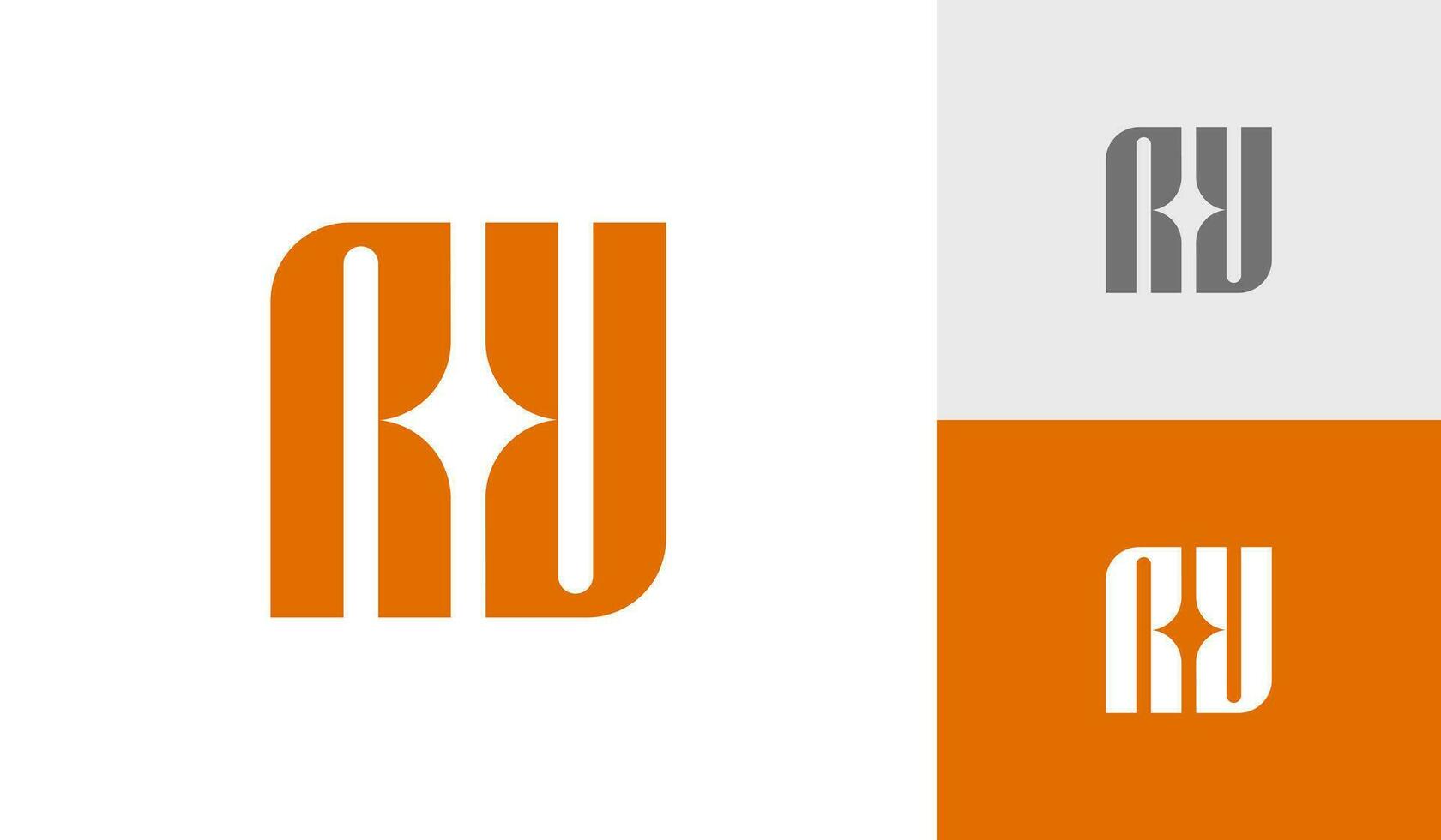 lettre ry initiale monogramme logo conception vecteur