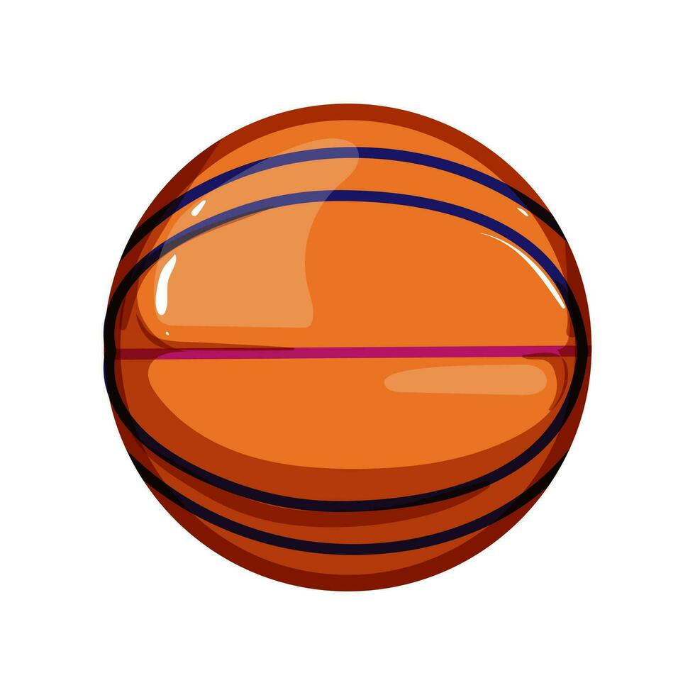 sport basketball Balle dessin animé vecteur illustration