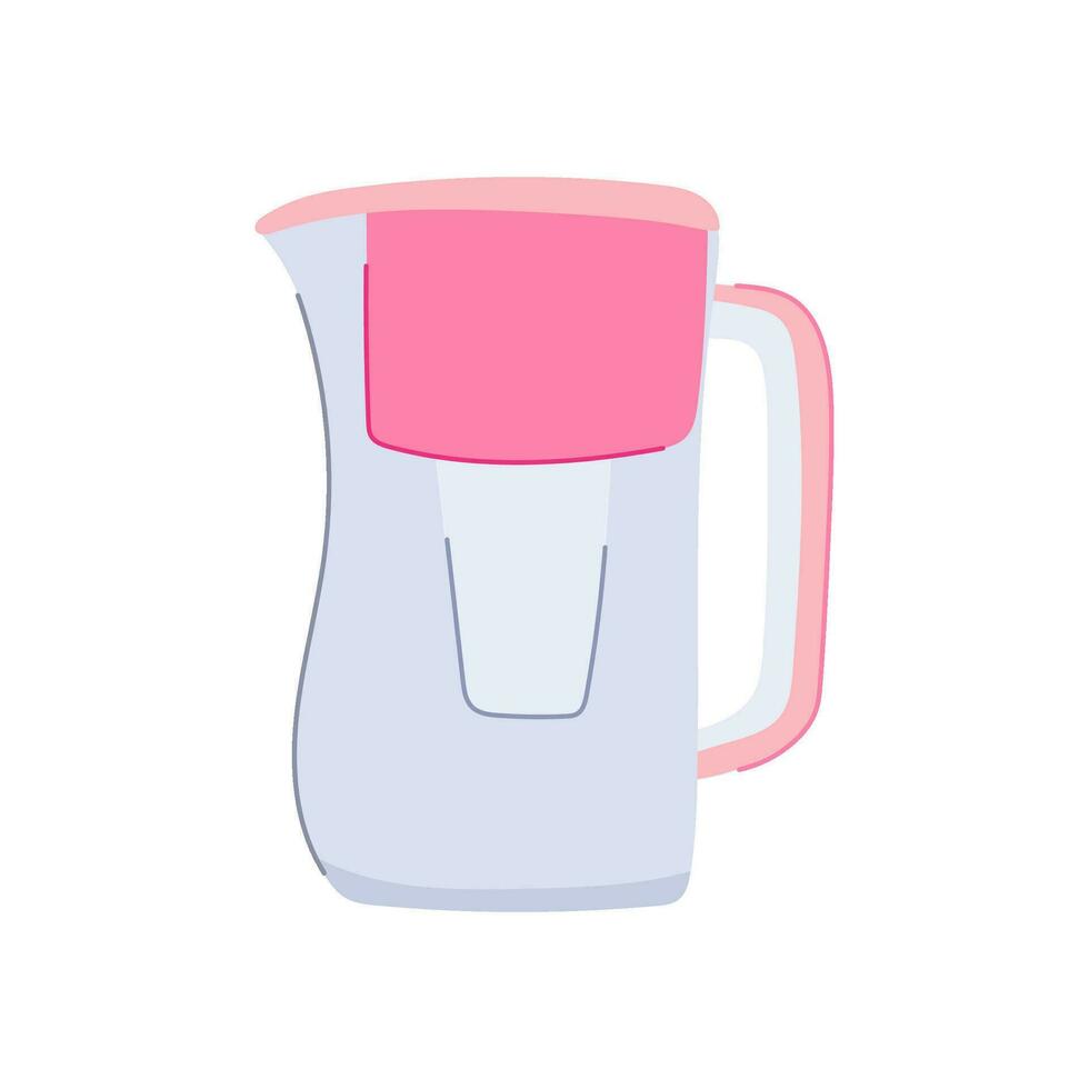 boire de l'eau pichet dessin animé illustration vectorielle vecteur