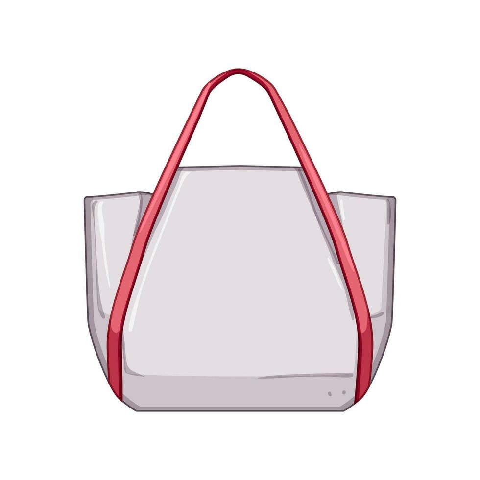 fourre-tout réutilisable sac dessin animé vecteur illustration