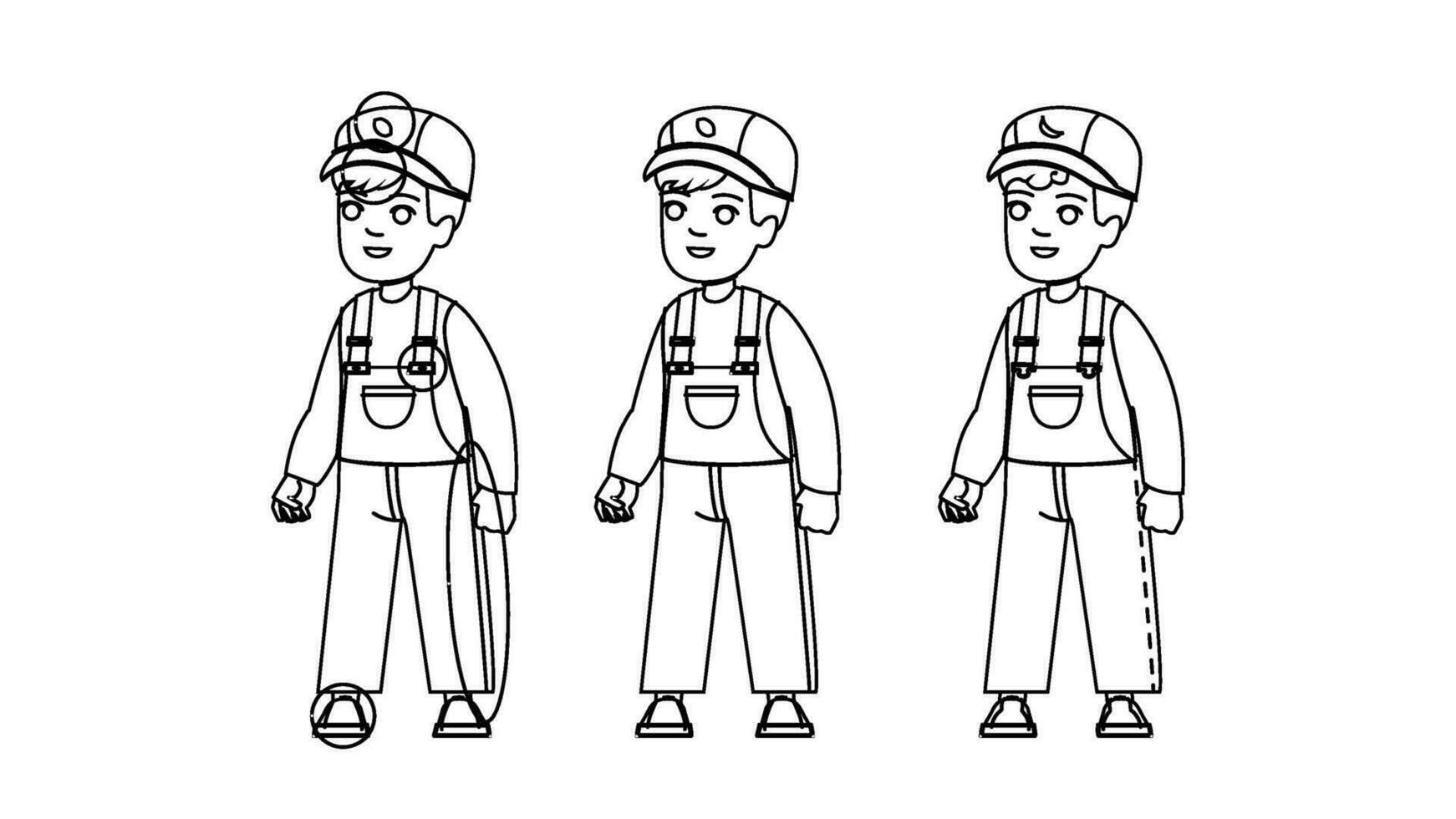 trouver différence enfant garçon vecteur