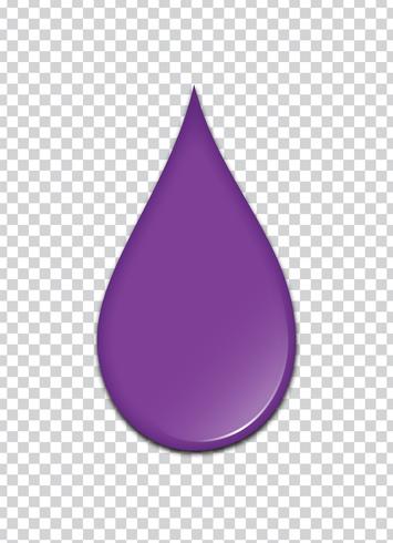 splash vector violet avec fond de transparence