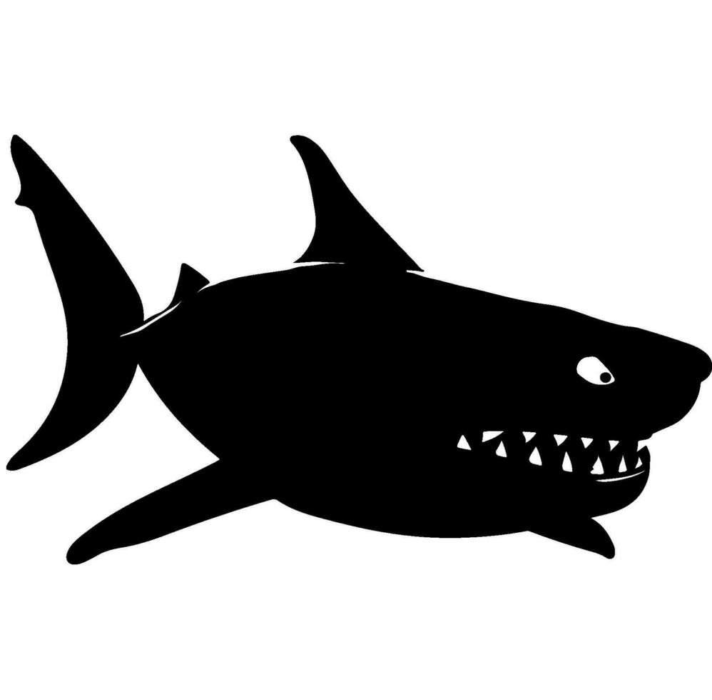 requin silhouette vecteur