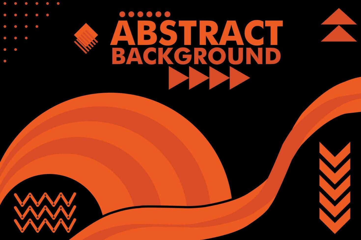 ilustration vecteur de abstrait rectangle Orange et noir style Contexte conception gratuit vecteur
