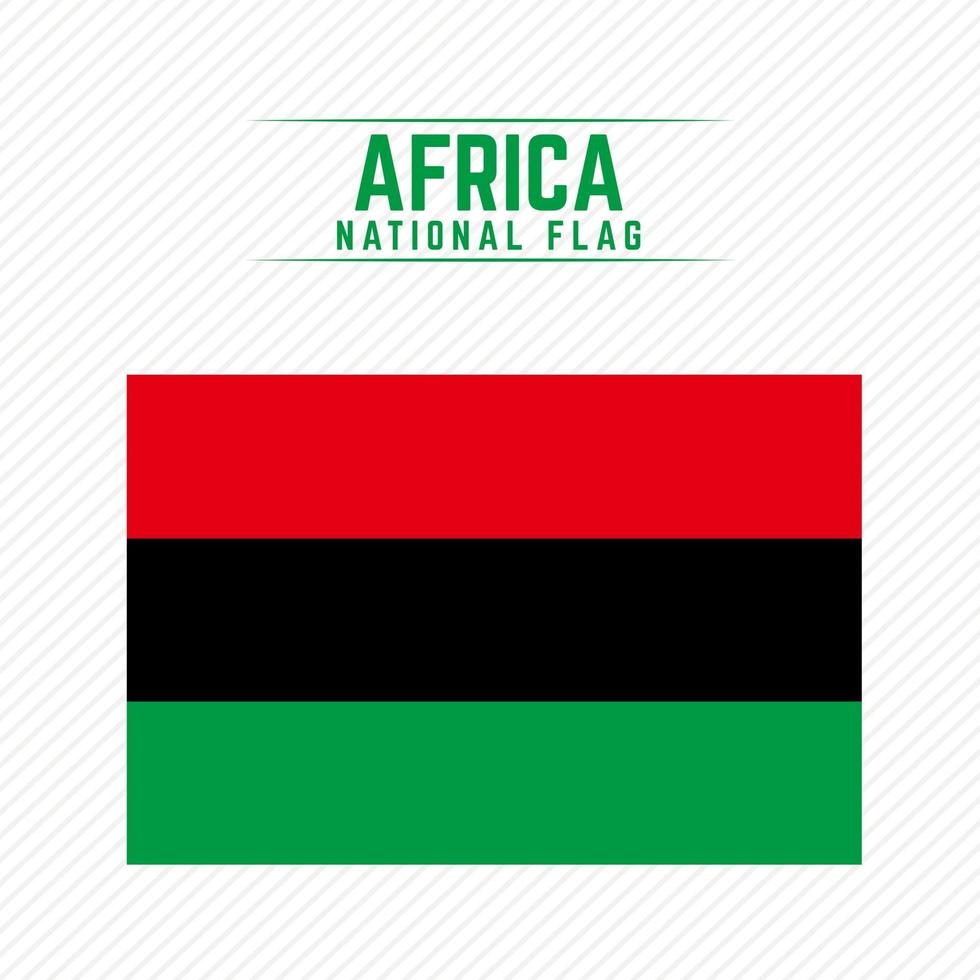 drapeau national de l'afrique vecteur