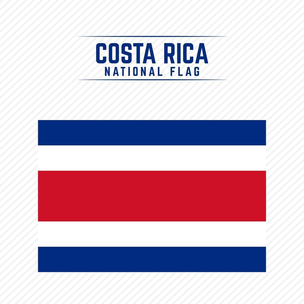 drapeau national du costa rica vecteur