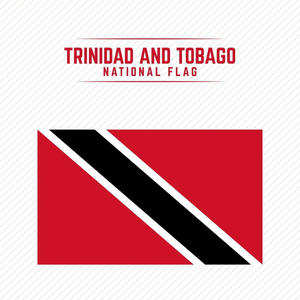 drapeau national de trinité-et-tobago vecteur