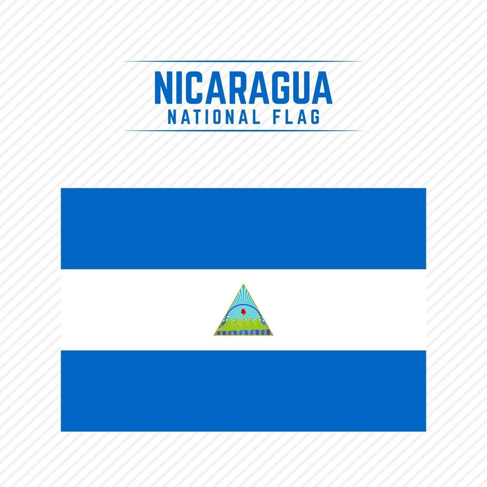 drapeau national du nicaragua vecteur