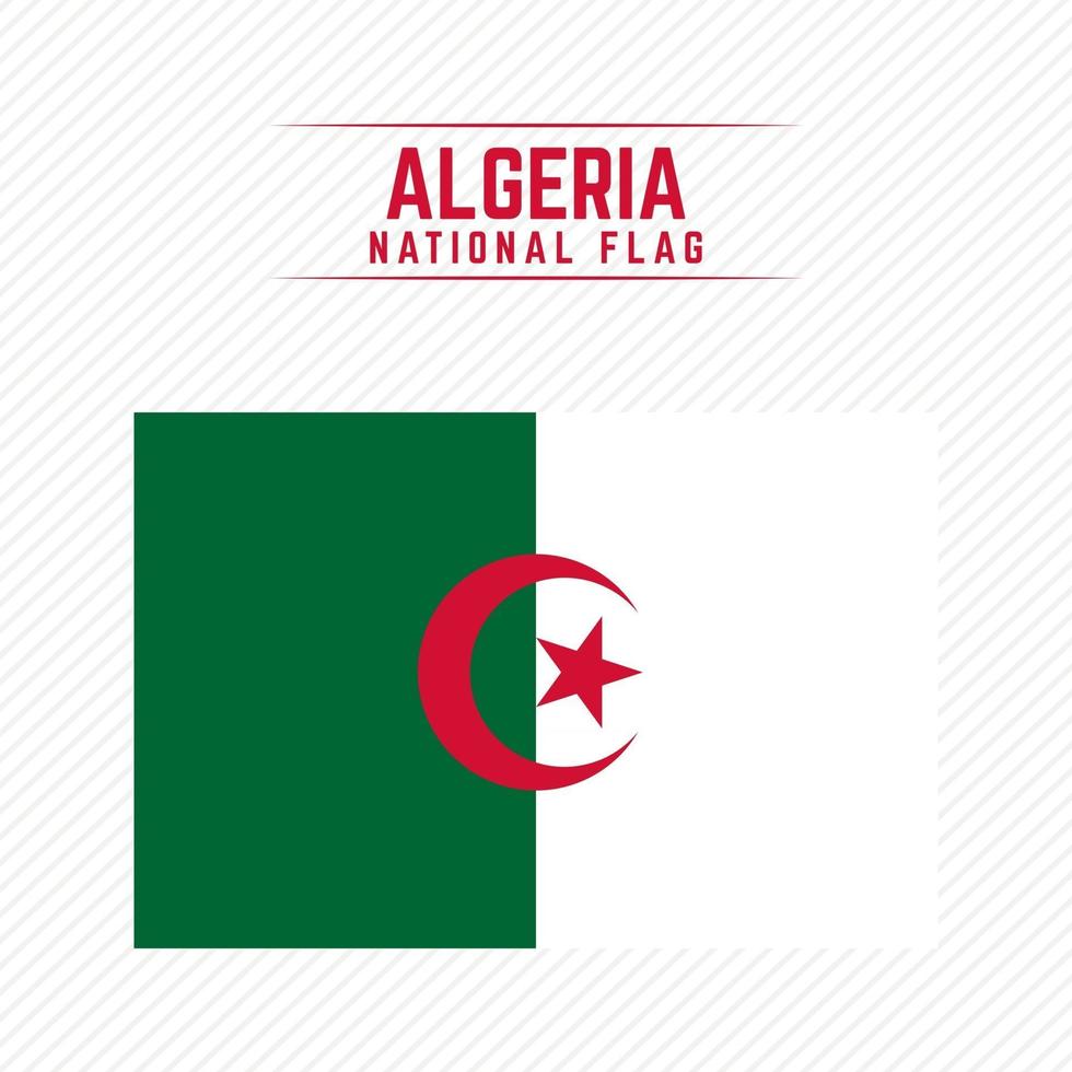 drapeau national de l'algérie vecteur