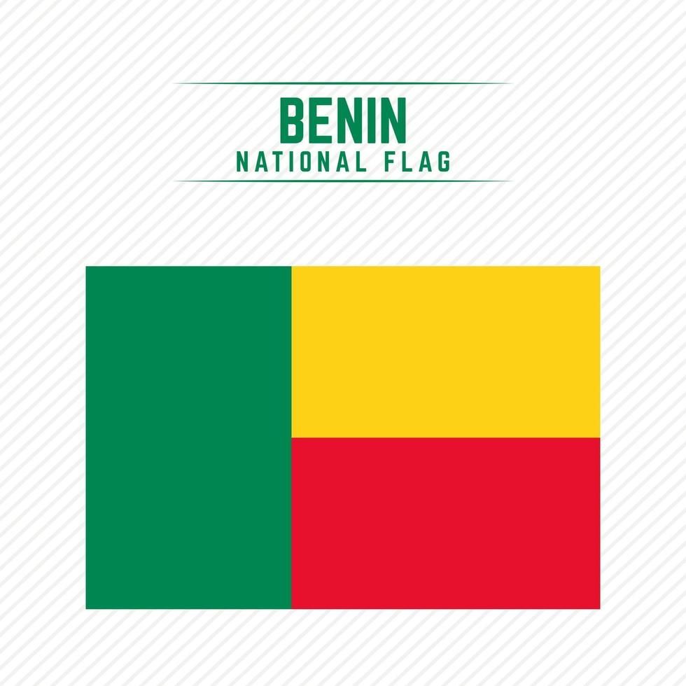 drapeau national du bénin vecteur