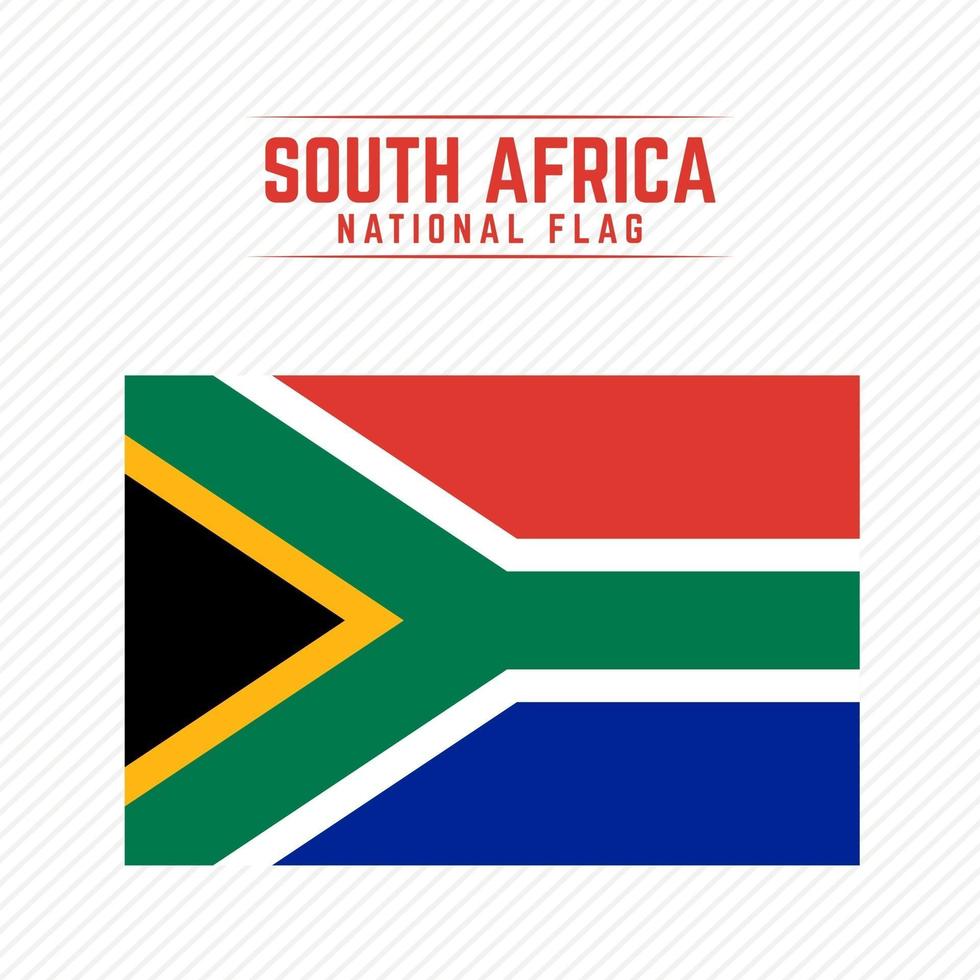 drapeau national de l'afrique du sud vecteur