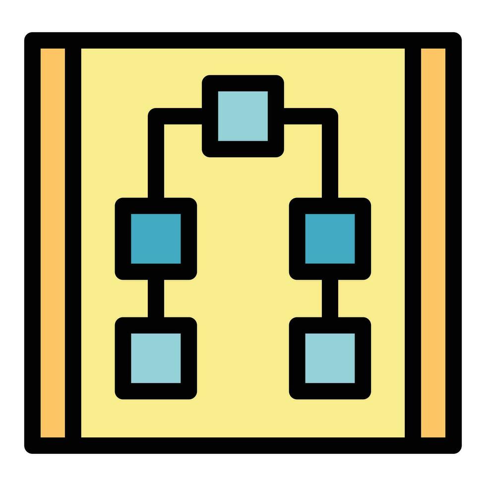 Logiciel schème icône vecteur plat