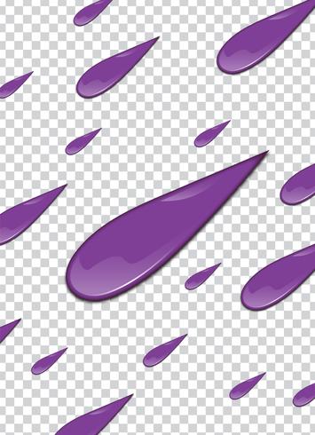 splash vector violet avec fond de transparence