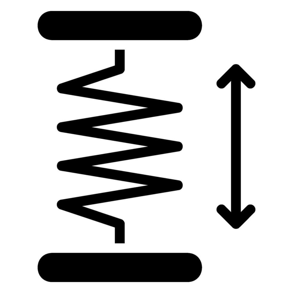icône de glyphe d'élasticité vecteur