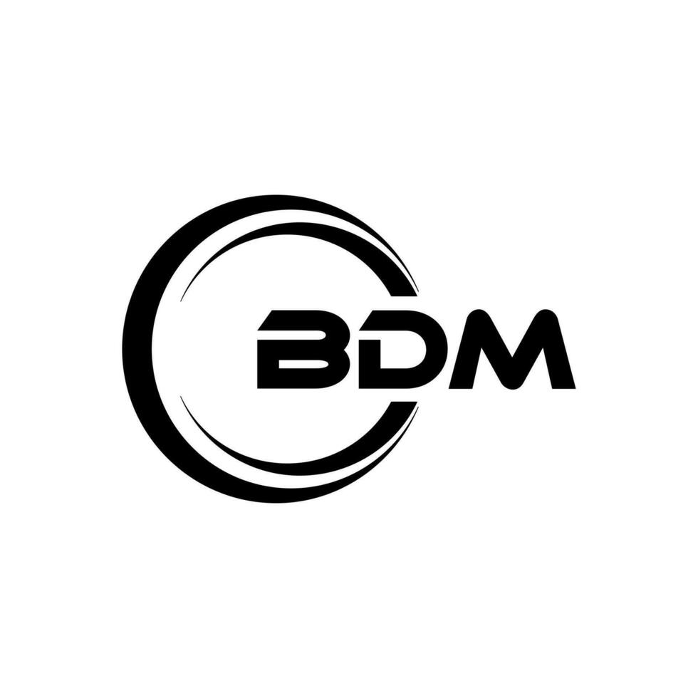 bdm logo conception, inspiration pour une unique identité. moderne élégance et Créatif conception. filigrane votre Succès avec le frappant cette logo. vecteur