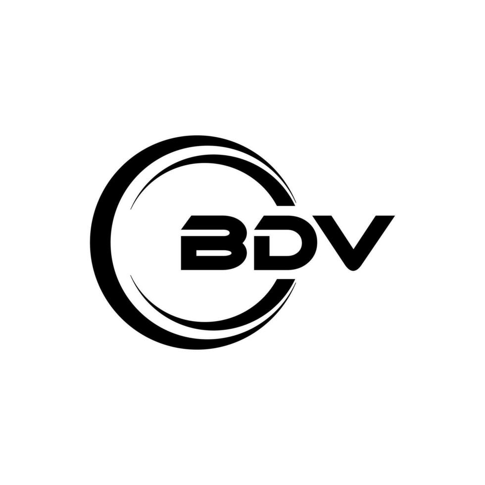 bdv logo conception, inspiration pour une unique identité. moderne élégance et Créatif conception. filigrane votre Succès avec le frappant cette logo. vecteur