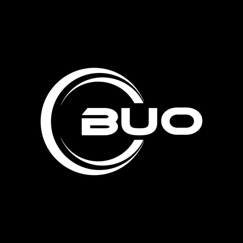 bouo logo conception, inspiration pour une unique identité. moderne élégance et Créatif conception. filigrane votre Succès avec le frappant cette logo. vecteur