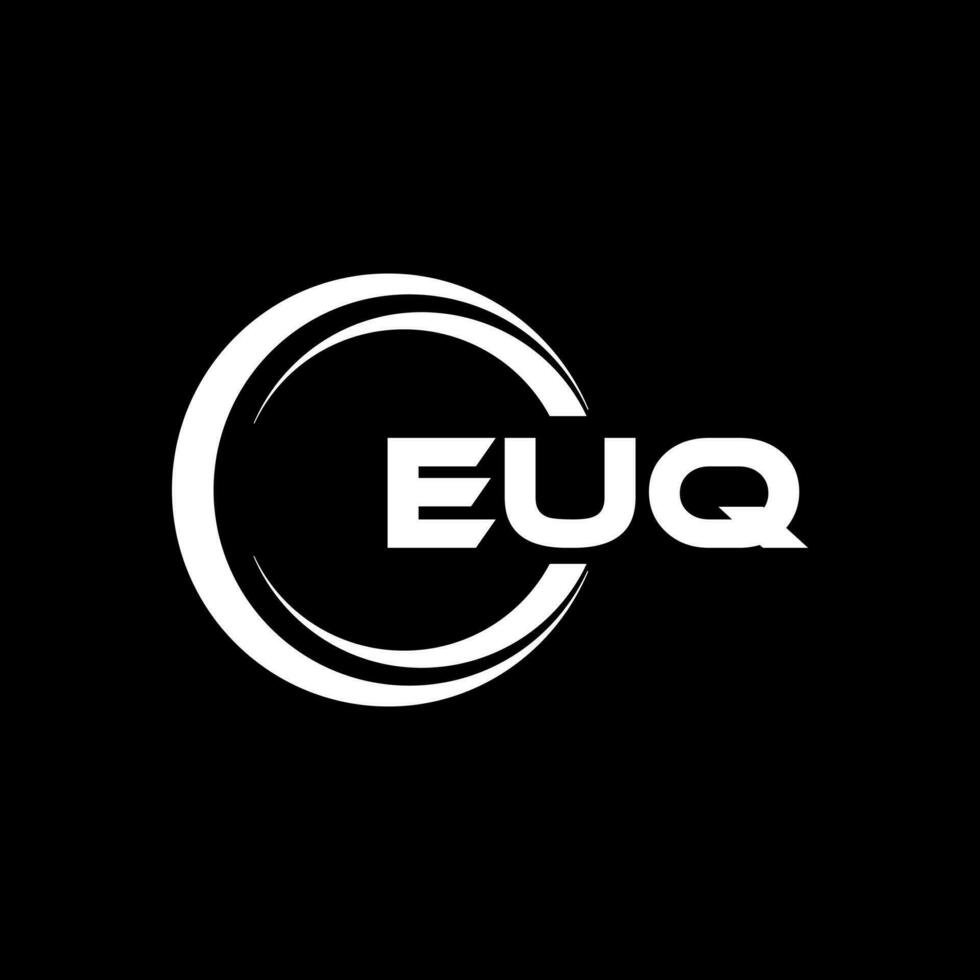 euq logo conception, inspiration pour une unique identité. moderne élégance et Créatif conception. filigrane votre Succès avec le frappant cette logo. vecteur