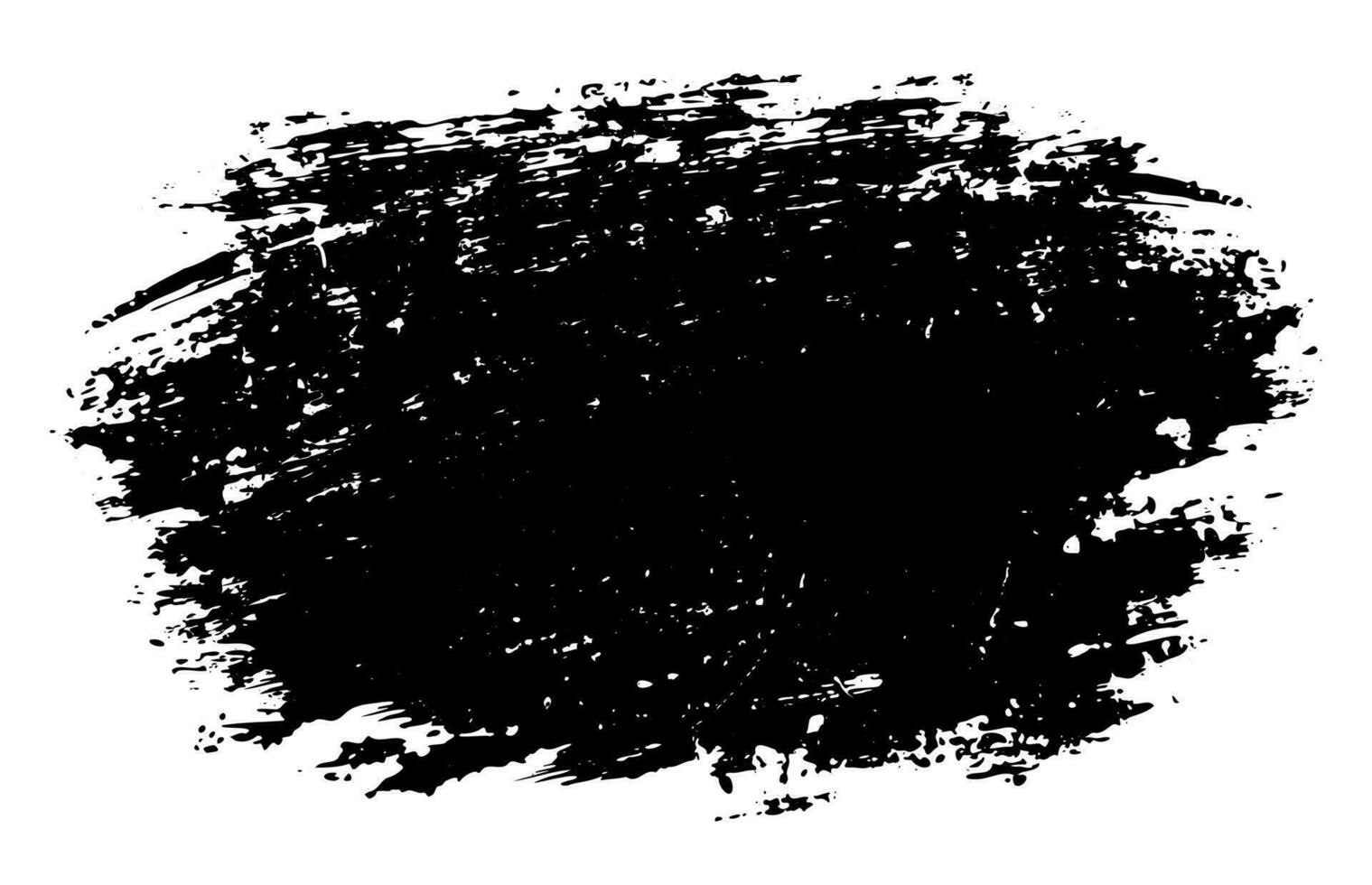 main tiré noir encre coup de pinceau texture isolé sur blanc Contexte. vecteur