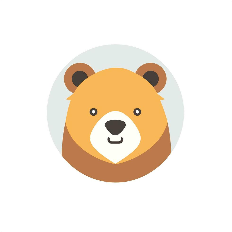 cette mignonne ours logo dans vecteur illustration ajoute une toucher de charme et la convivialité à tout conception projet.