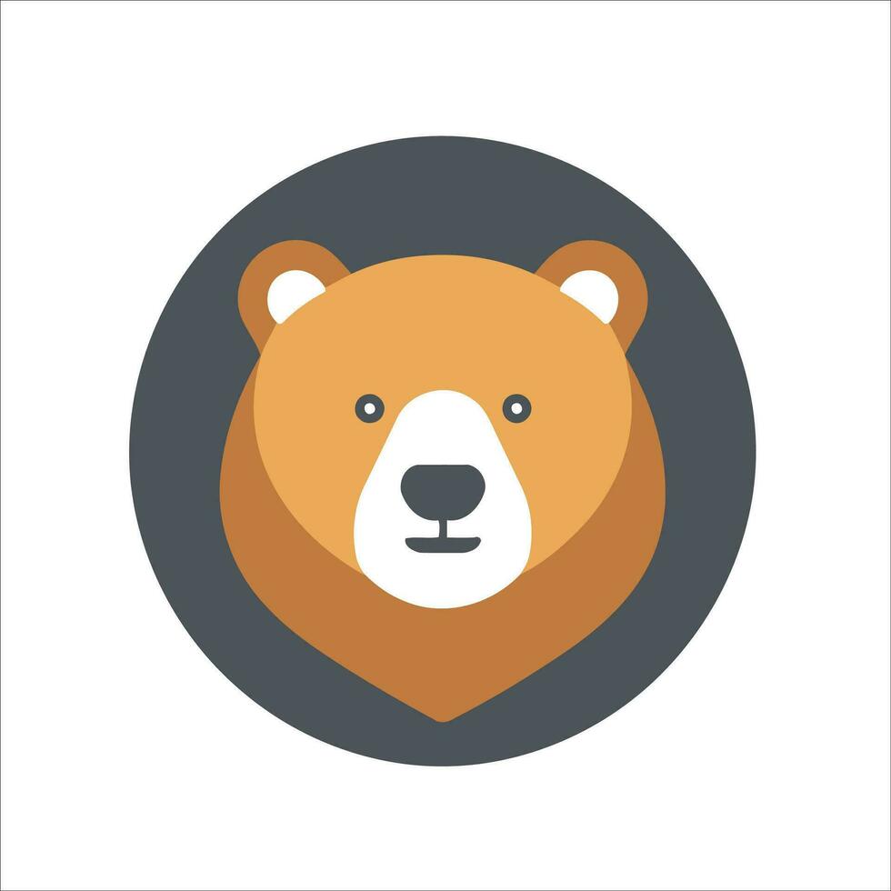 cette mignonne ours logo dans vecteur illustration ajoute une toucher de charme et la convivialité à tout conception projet.