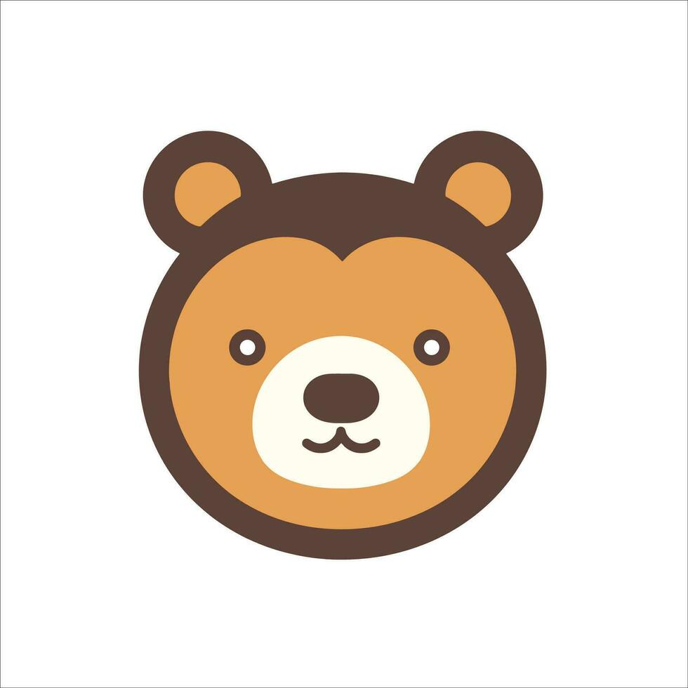 cette mignonne ours logo dans vecteur illustration ajoute une toucher de charme et la convivialité à tout conception projet.