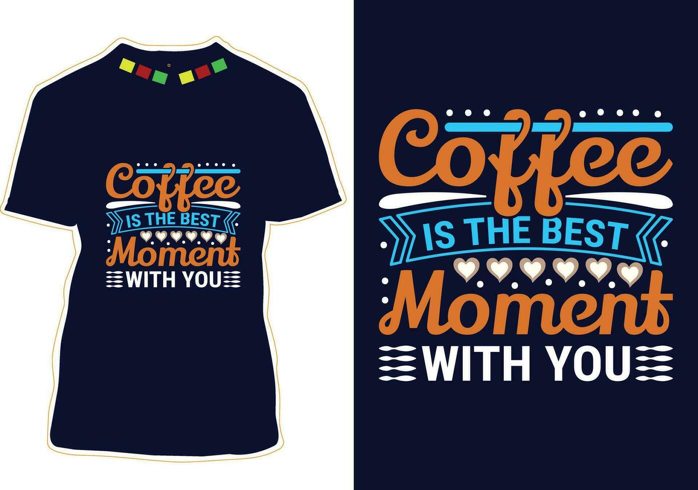café est le meilleur moment avec toi, international café journée T-shirt conception vecteur