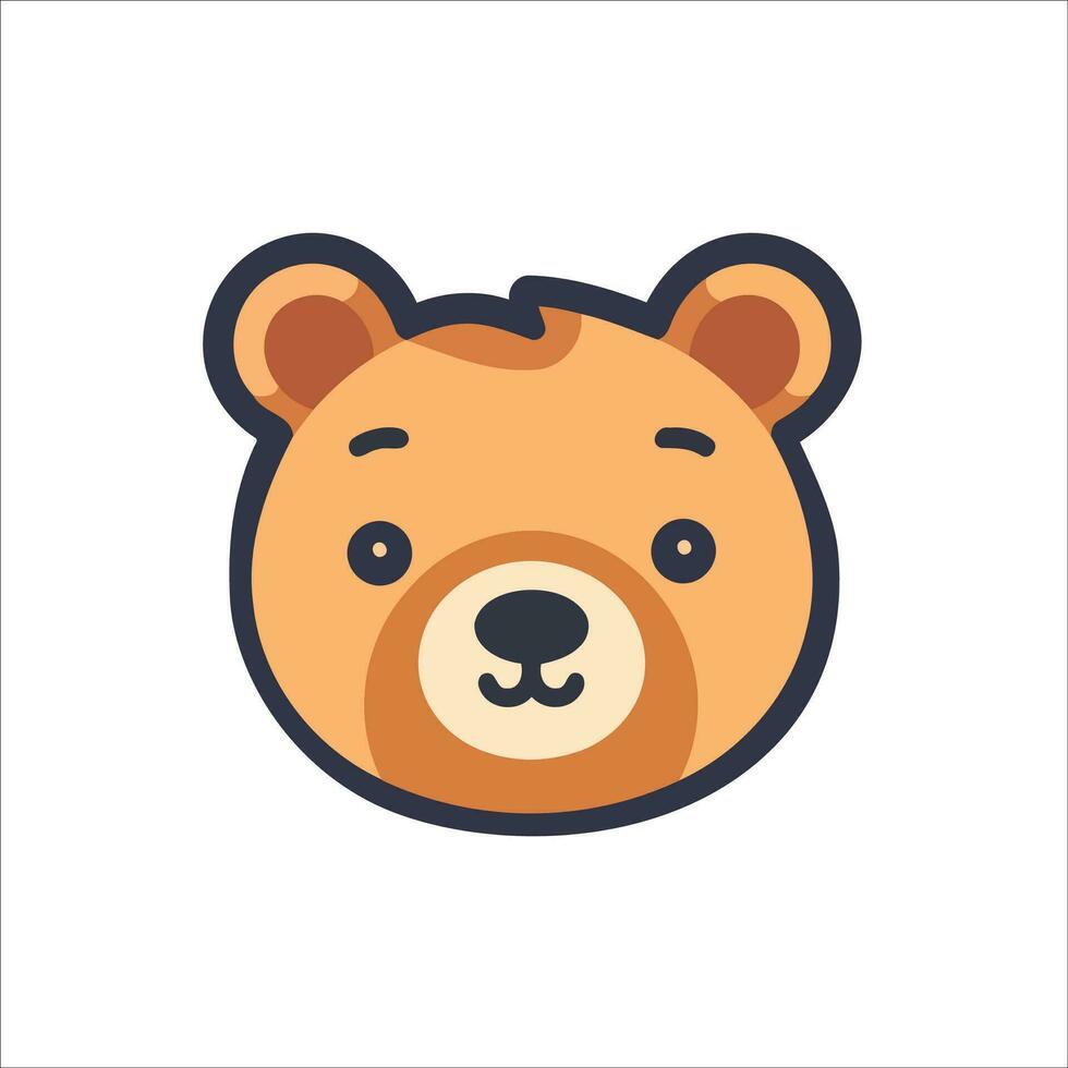 cette mignonne ours logo dans vecteur illustration ajoute une toucher de charme et la convivialité à tout conception projet.