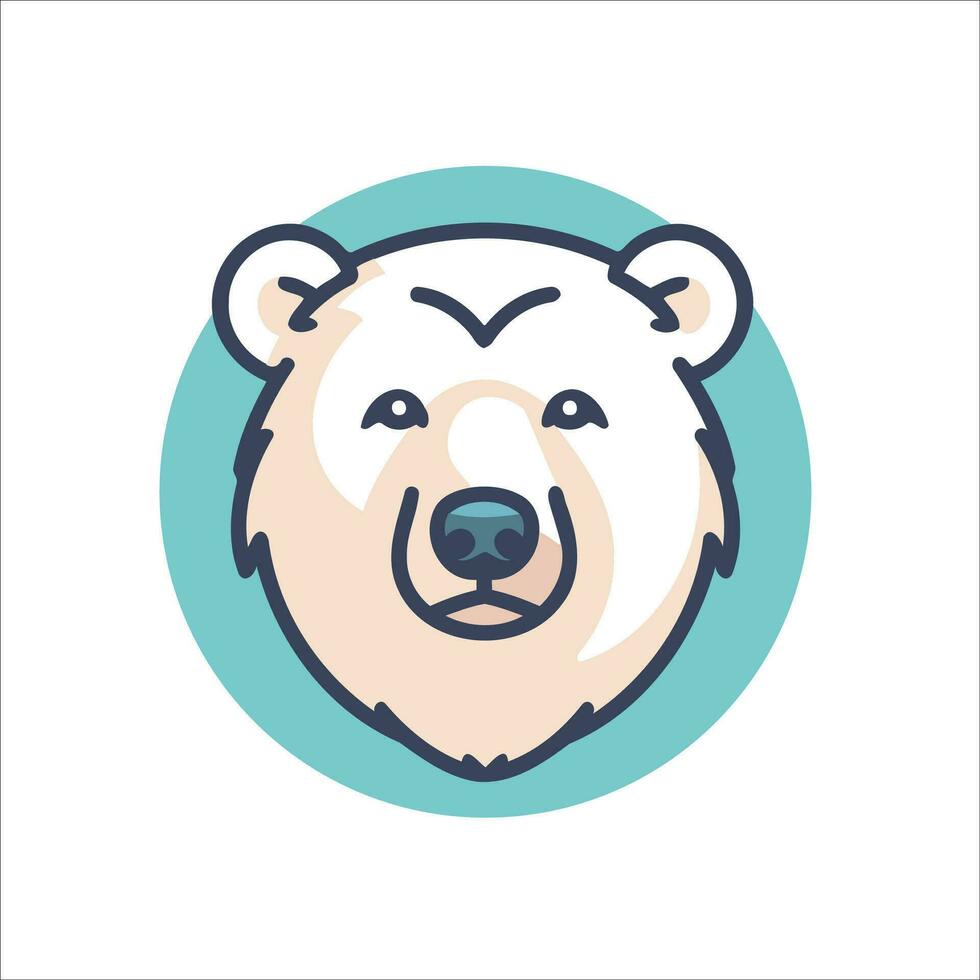 cette mignonne ours logo dans vecteur illustration ajoute une toucher de charme et la convivialité à tout conception projet.