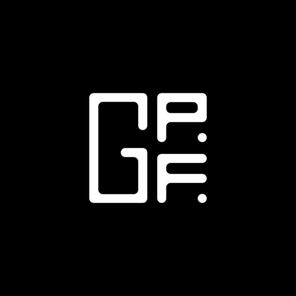 gpf lettre logo vecteur conception, gpf Facile et moderne logo. gpf luxueux alphabet conception