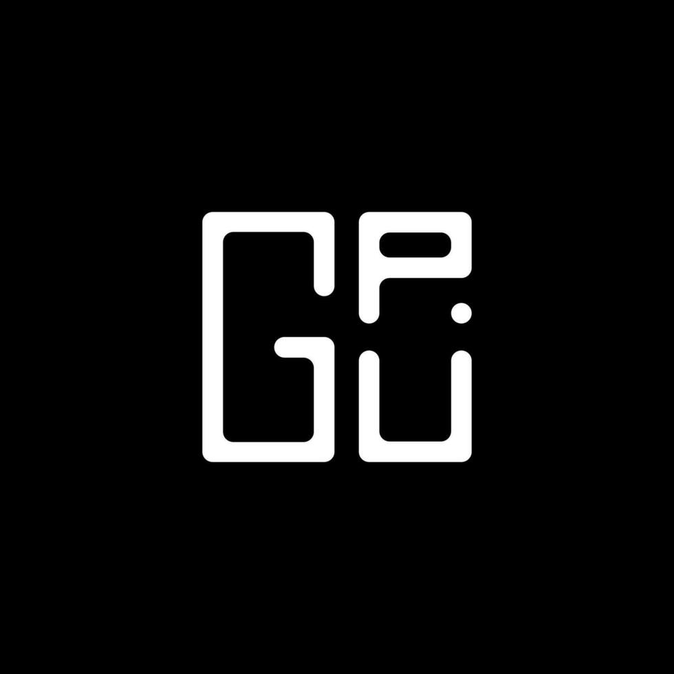 GPU lettre logo vecteur conception, GPU Facile et moderne logo. GPU luxueux alphabet conception