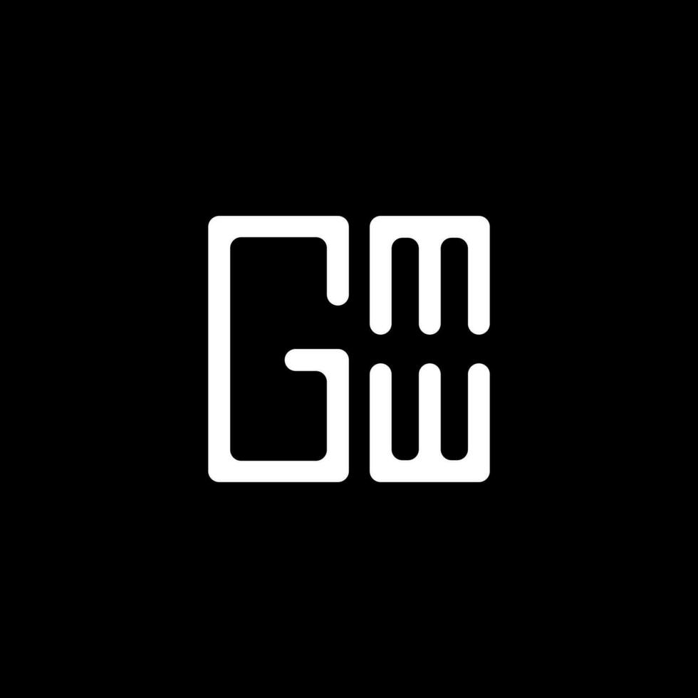 GMW lettre logo vecteur conception, GMW Facile et moderne logo. GMW luxueux alphabet conception