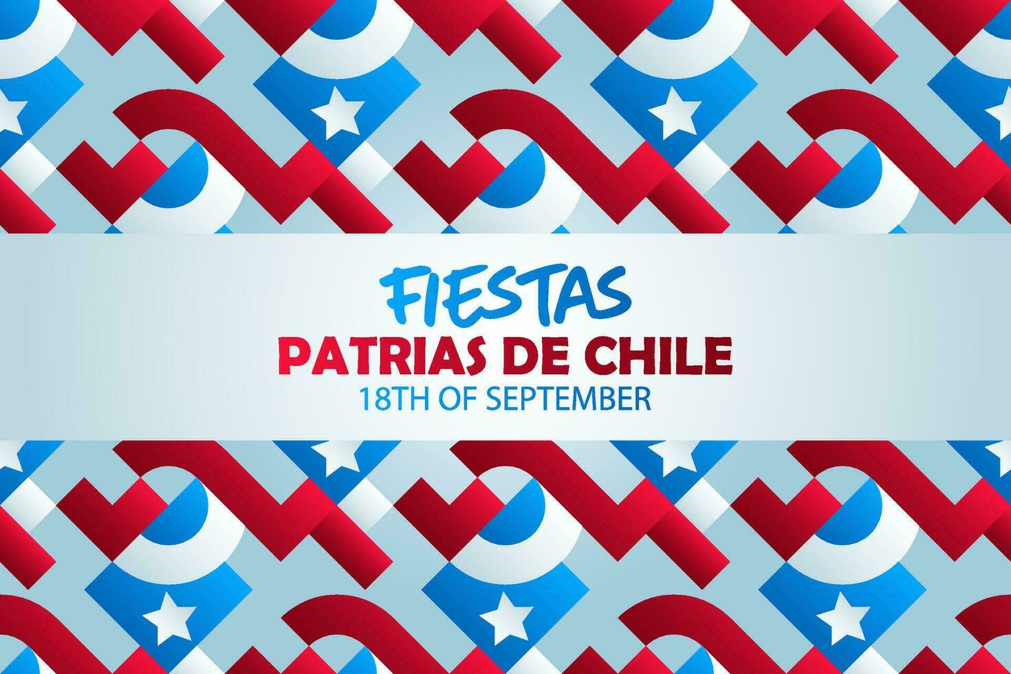 sans couture modèle de Chili indépendance journée fête. vecteur