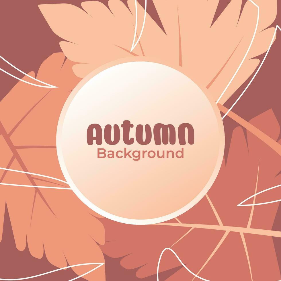 l'automne concept Contexte avec feuille Icônes. avoir gratuit espace pour texte, attrayant vecteur conception pour bannière, salutation carte, social médias promotion, prospectus.