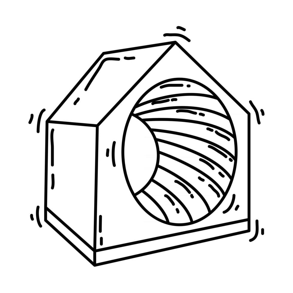 aire de jeux roue de hamster pour enfants, jouer, enfants, jardin d'enfants. jeu d'icônes dessinées à la main, contour noir, icône de griffonnage, icône vectorielle vecteur