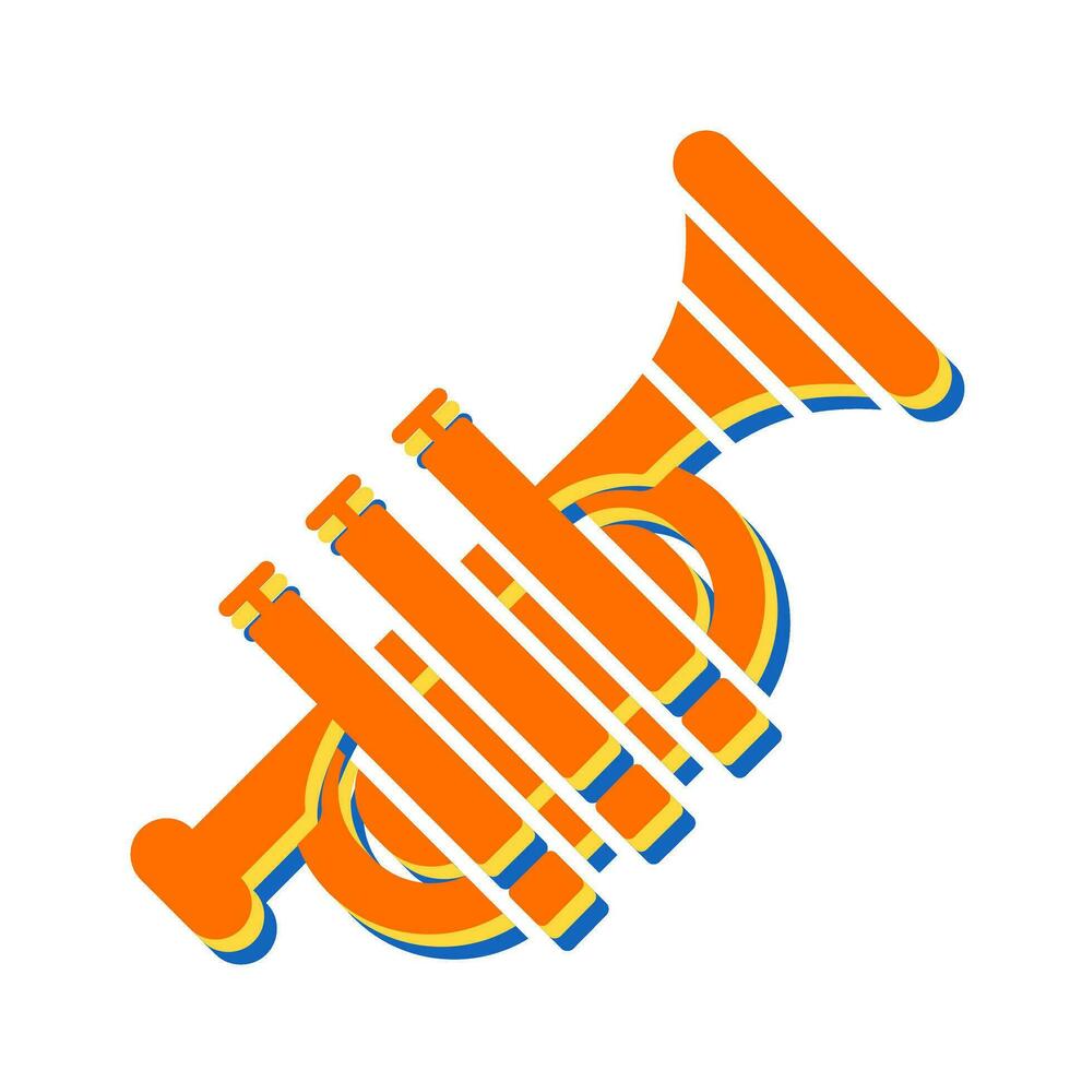 icône de vecteur de trompettes