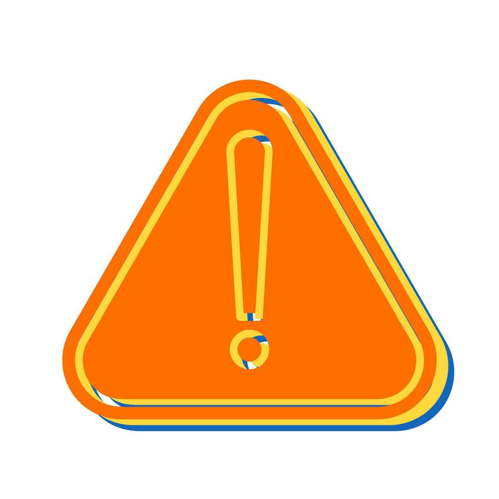 icône de vecteur de signe d'avertissement