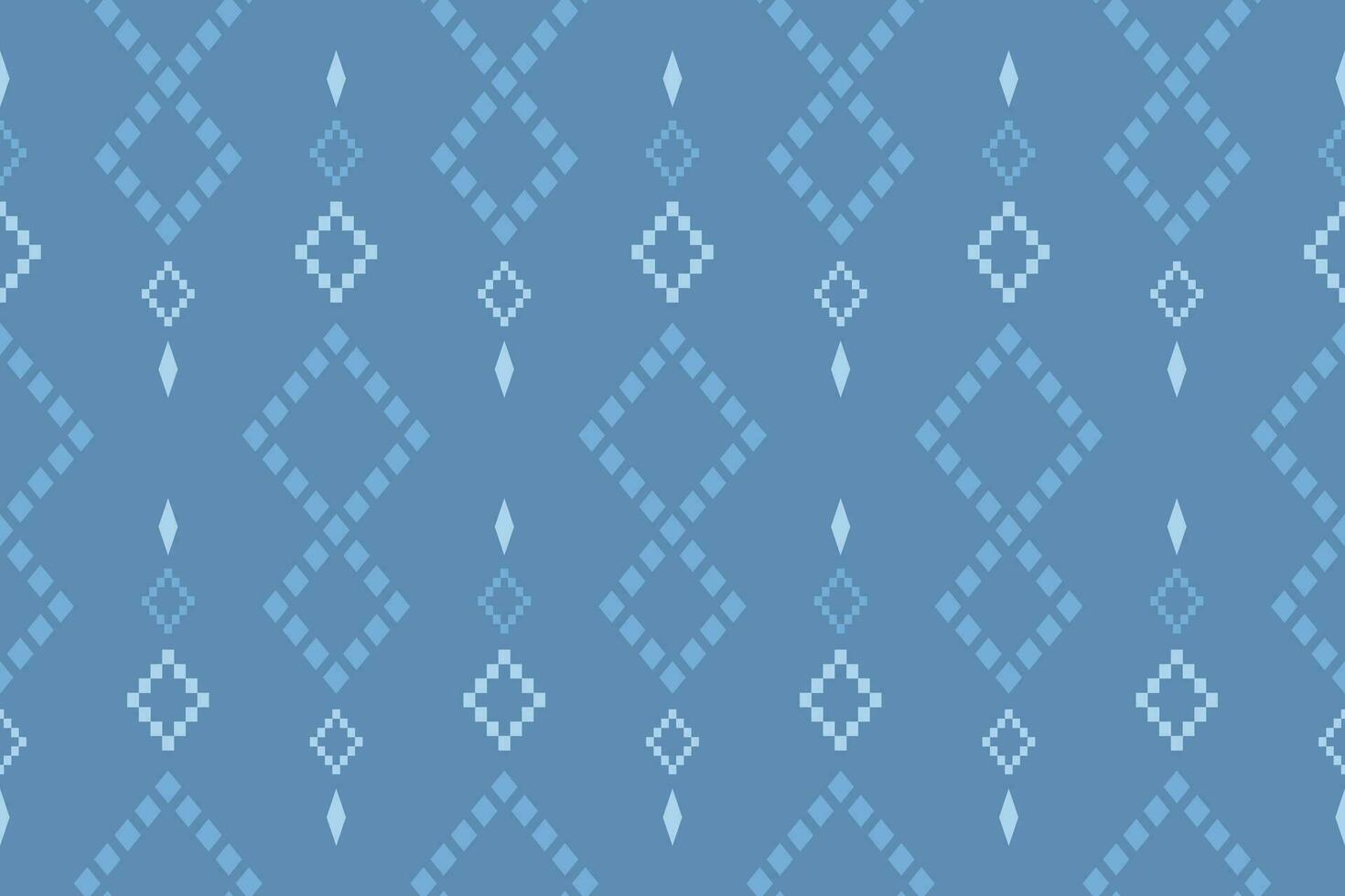 indigo marine bleu géométrique traditionnel ethnique modèle ikat sans couture modèle frontière abstrait conception pour en tissu impression tissu robe tapis rideaux et sarong aztèque africain Indien indonésien vecteur