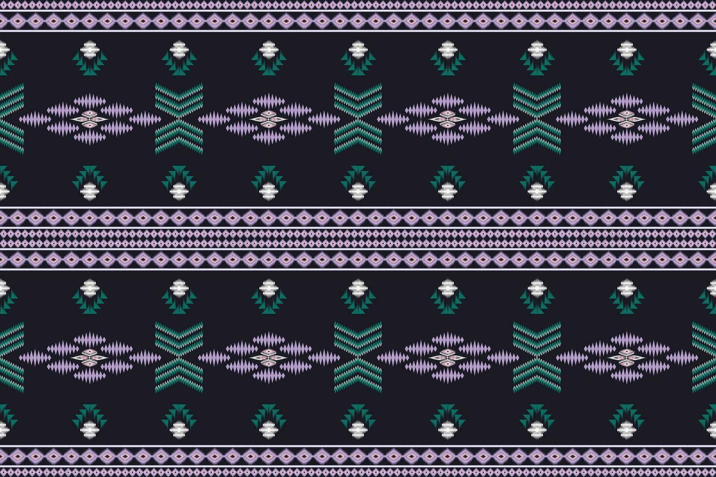 vibrant aztèque ethnique modèle géométrique tribal boho conception, papier peint, emballage, mode, tapis, vêtements, tricots, batik, vecteur, illustration vecteur