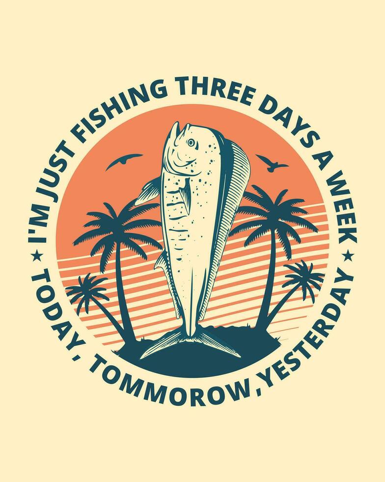 pêche T-shirt conception, pêche tee, pêche logo et pêche autocollant vecteur